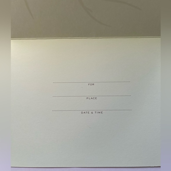 Martha Stewart light green invitations with brown branches & pink flowers. NEW - Picture 5 of 8